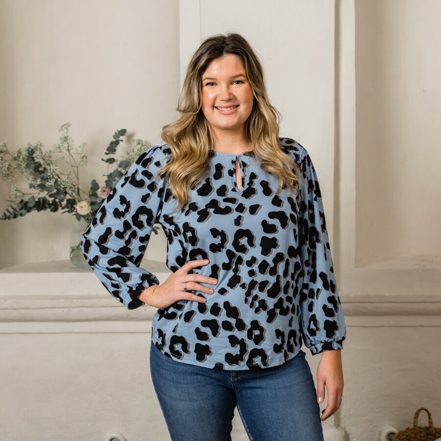 Podium blouse - arizona nordic blue