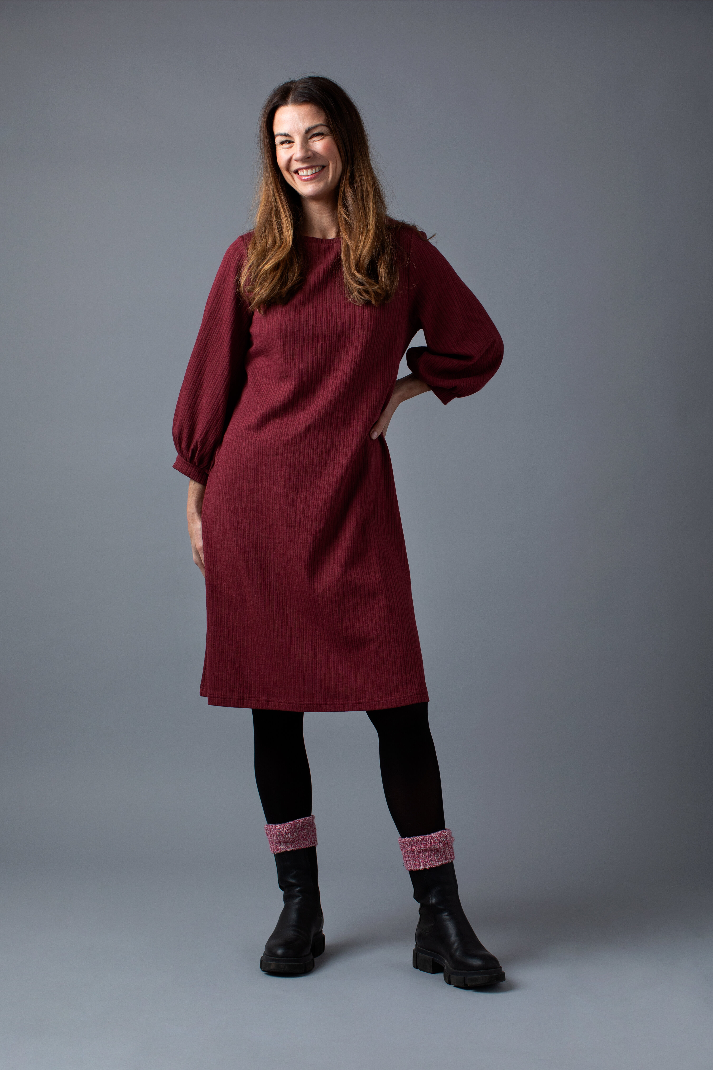 Marlene dress - raspberry truffle