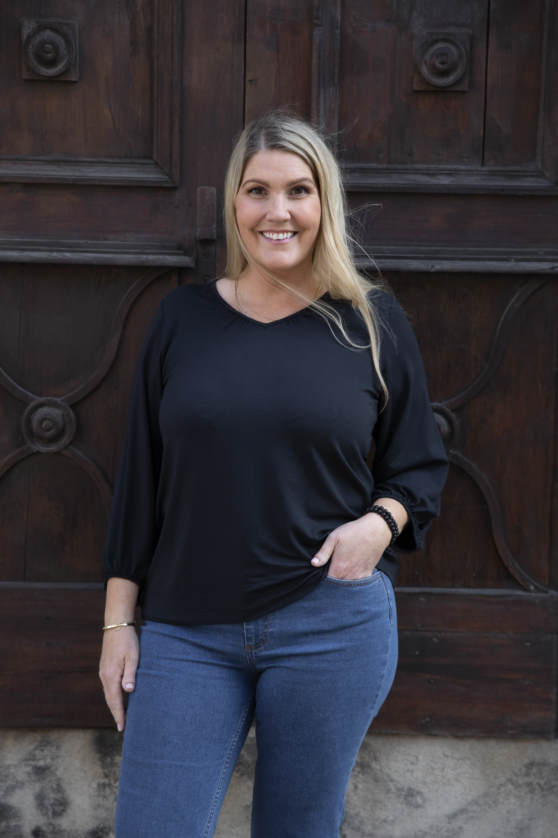 Michelle blouse - deep black