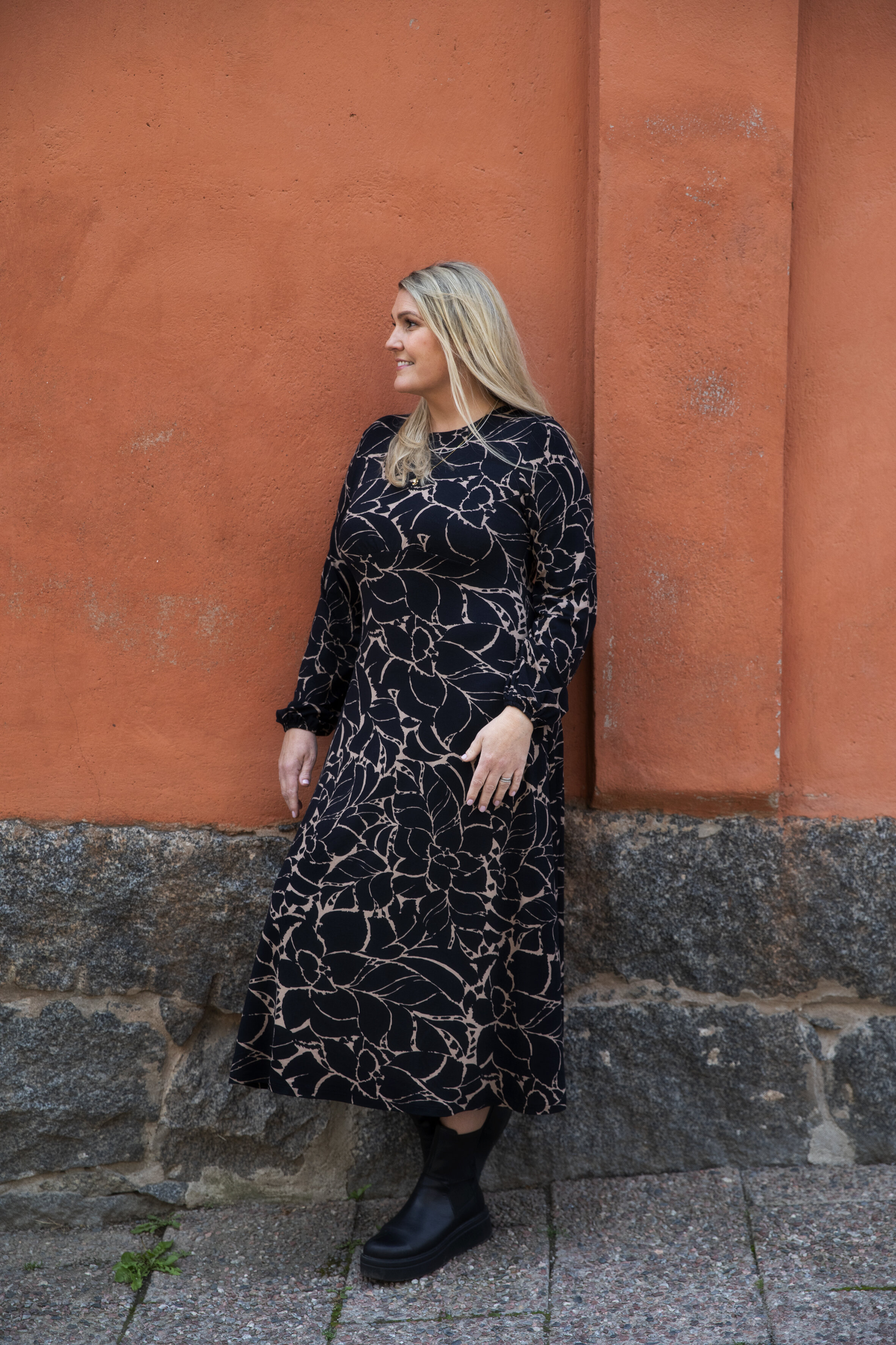 Madelyn dress - laguna ginger