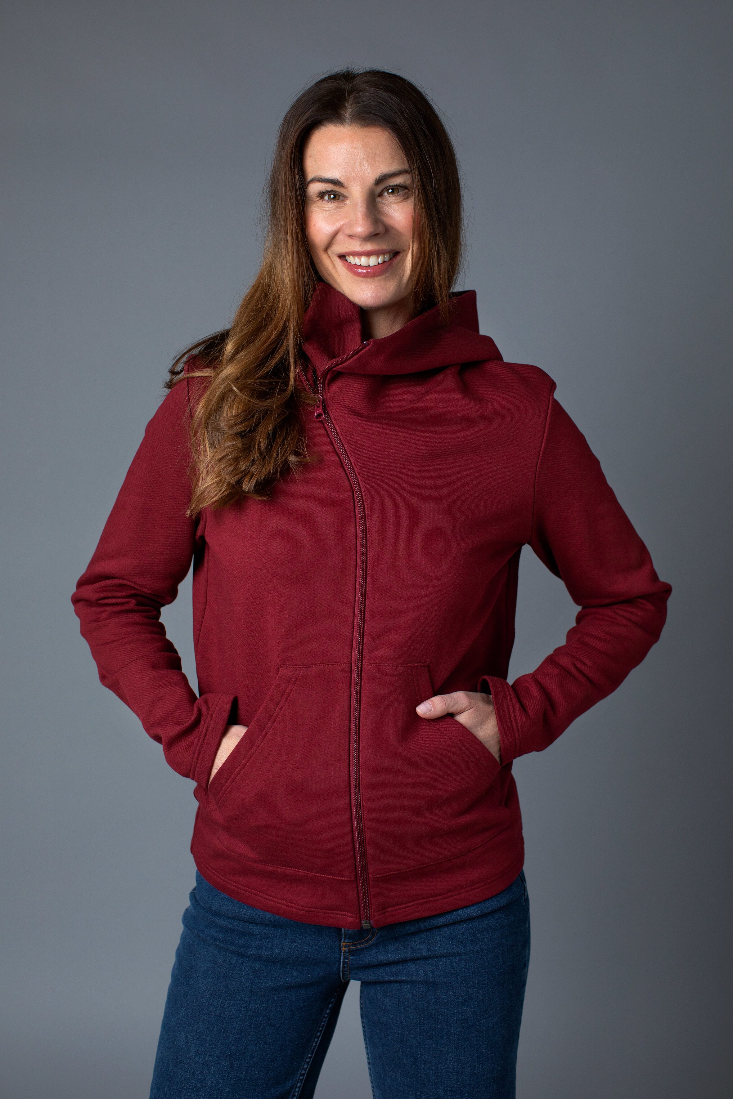 Frankly for me hood II - dark cherry