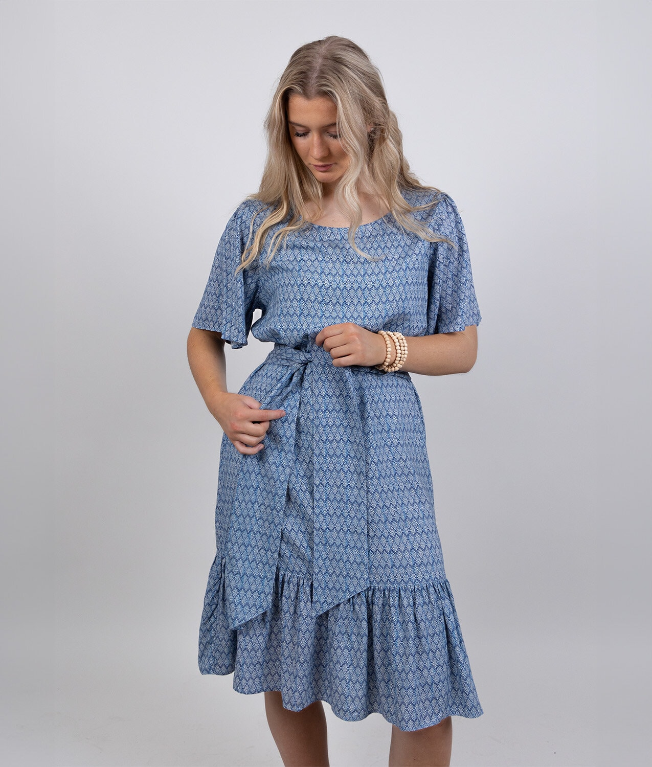 Fiona dress - cone mid blue