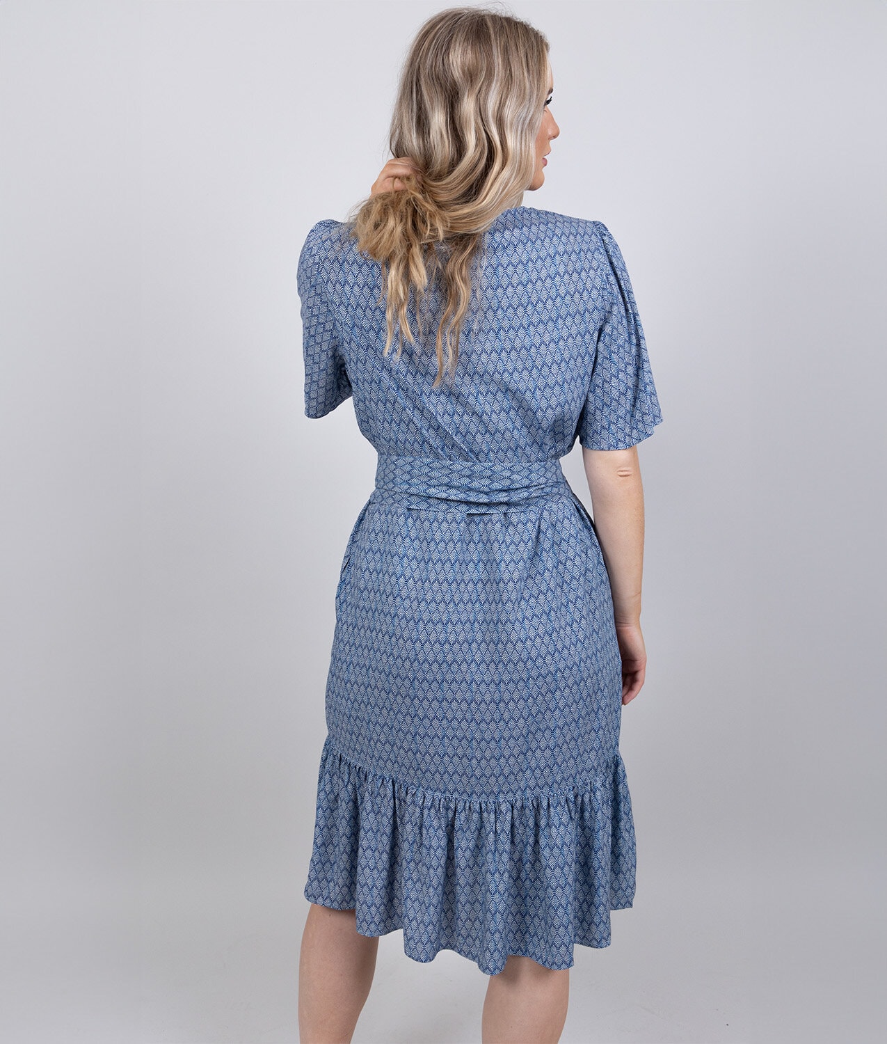 Fiona dress - cone mid blue