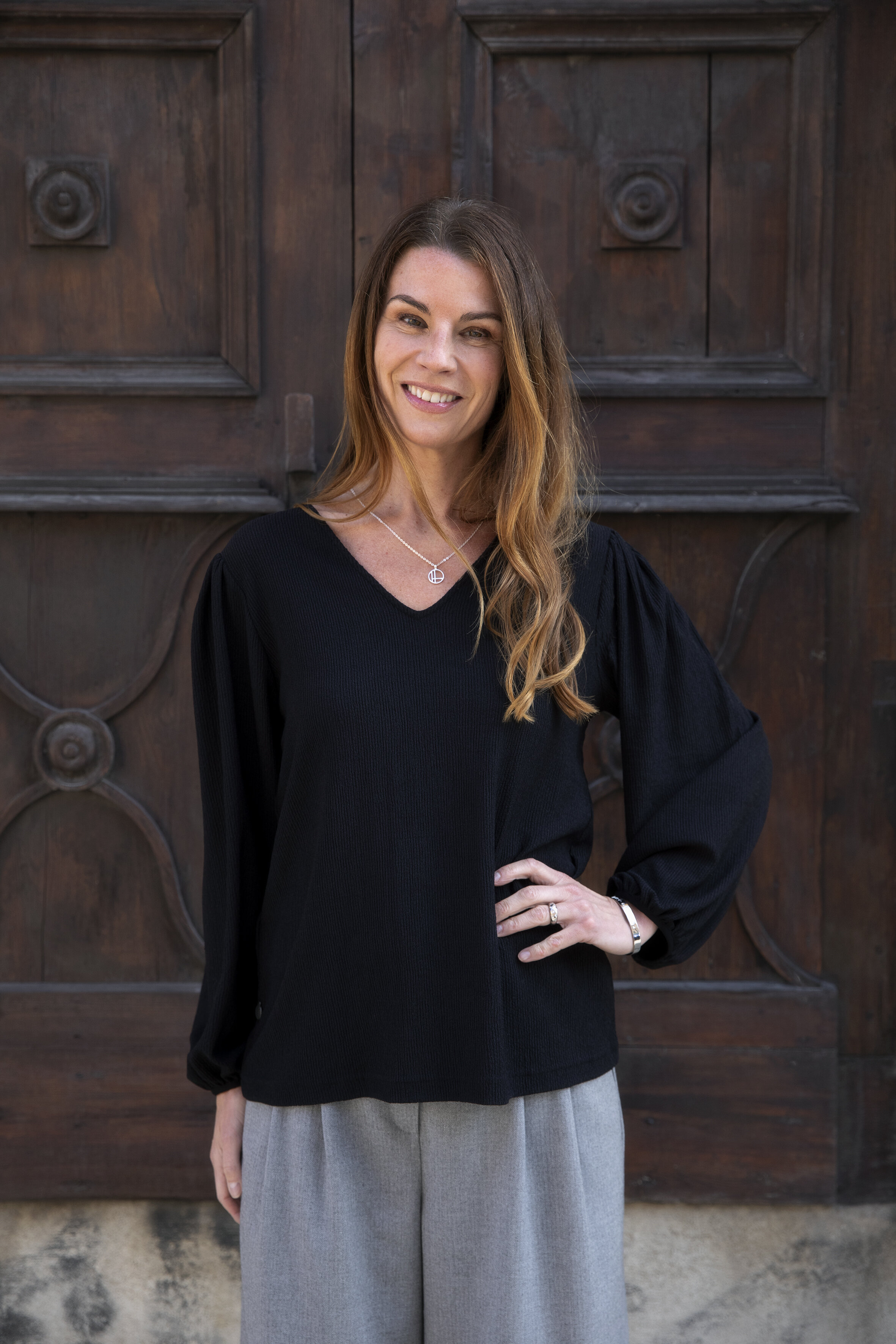 Hannah blouse - black