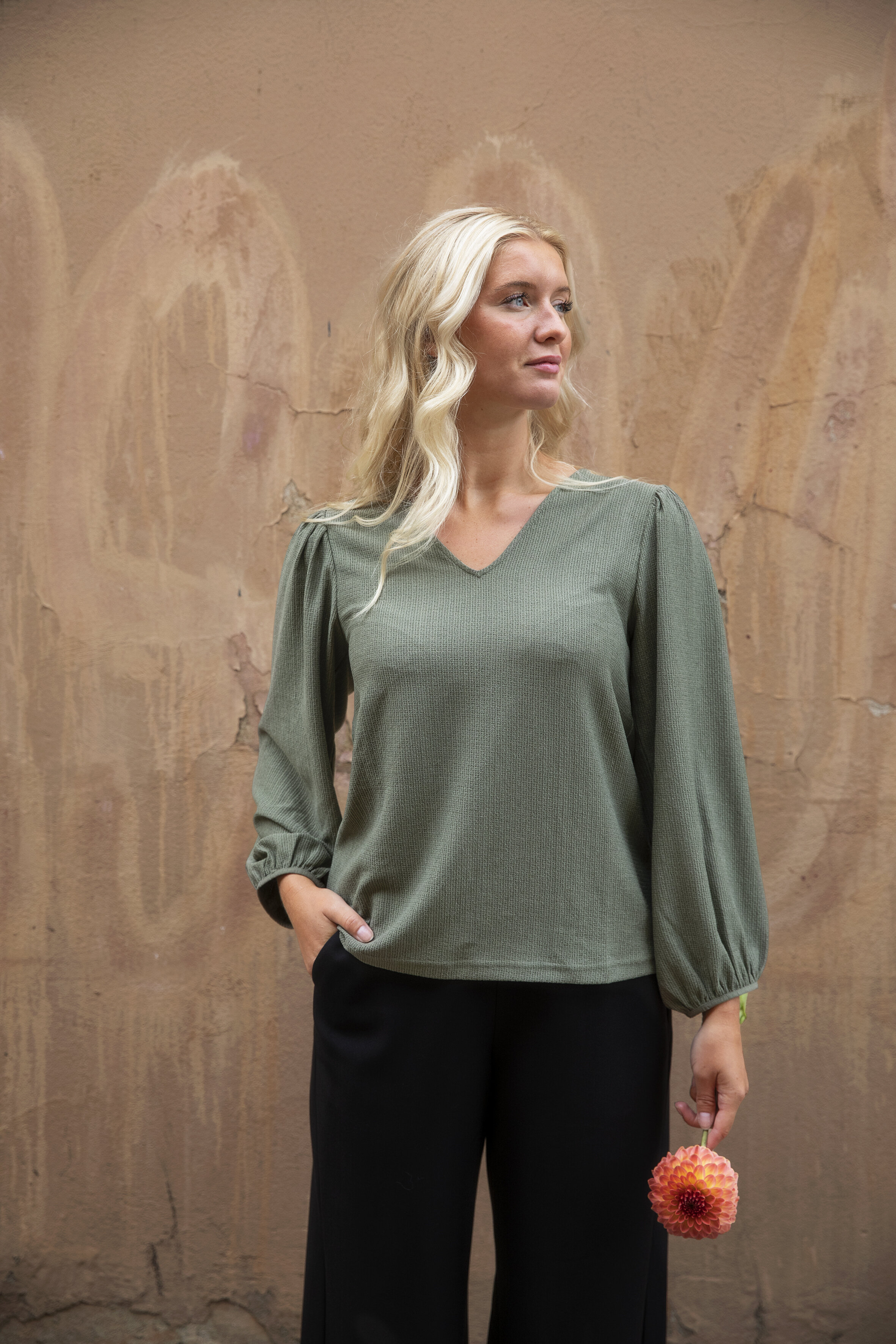 Hannah blouse - petal green