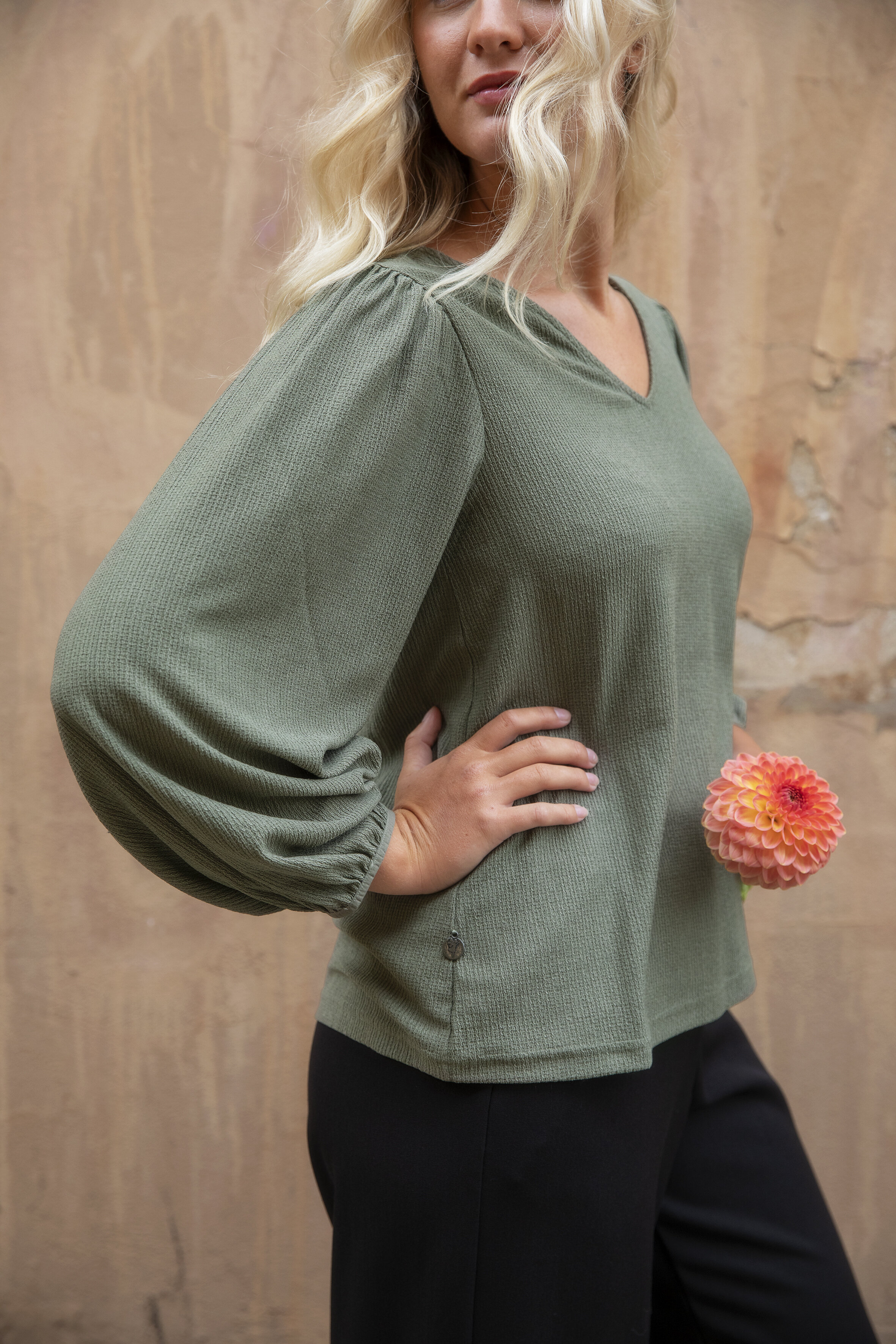 Hannah blouse - petal green