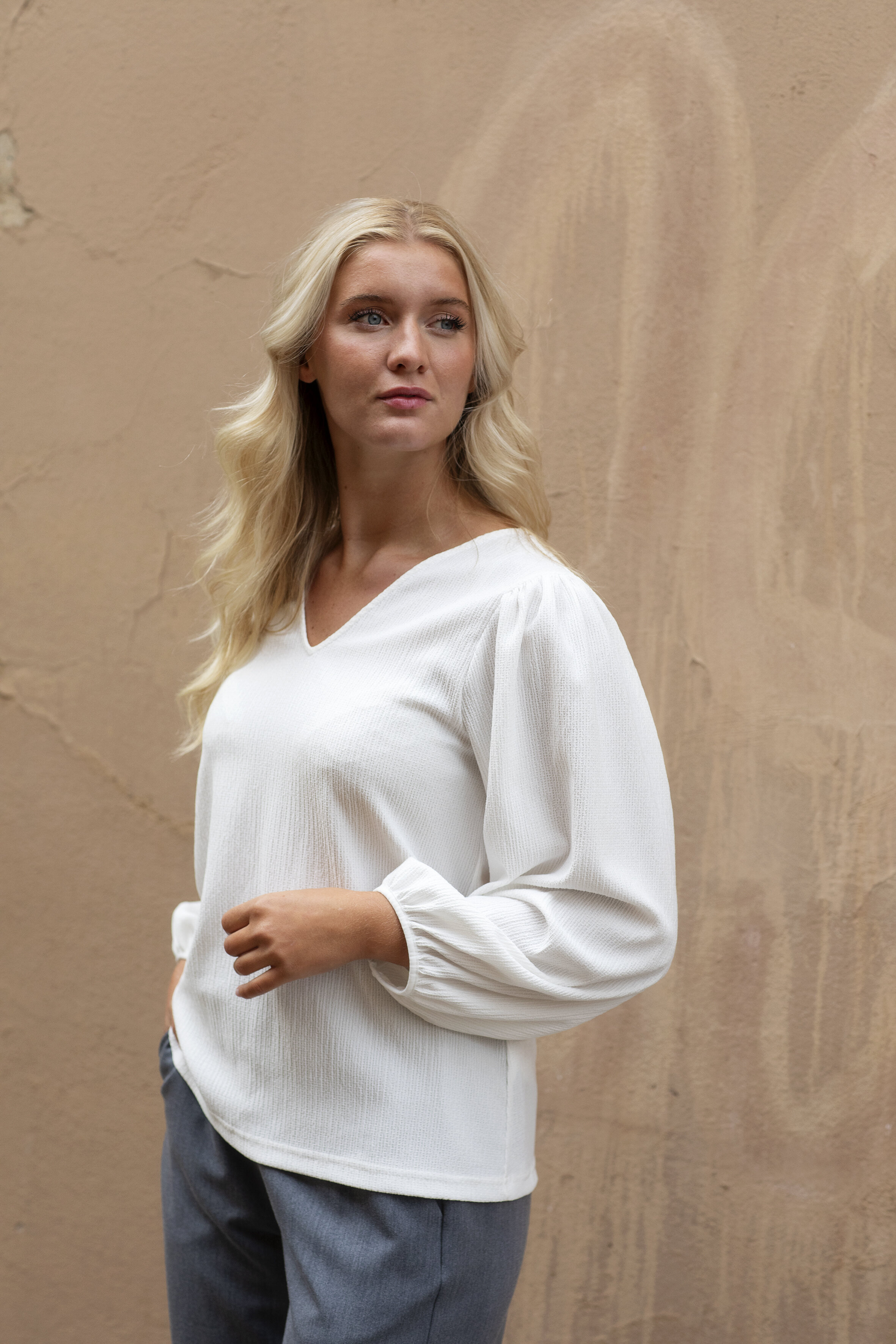 Hannah blouse - soft white