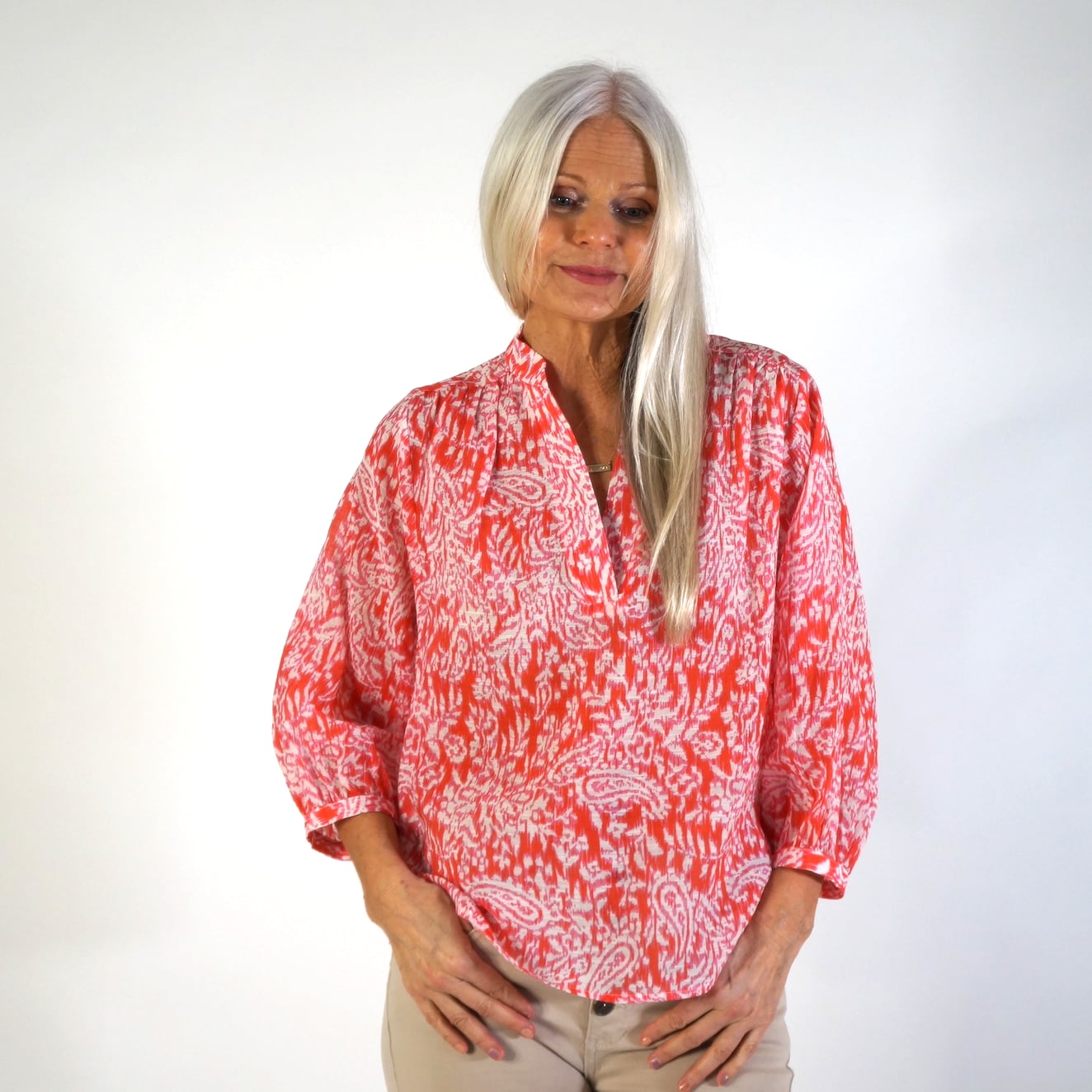 Cheryl blouse - girona pink