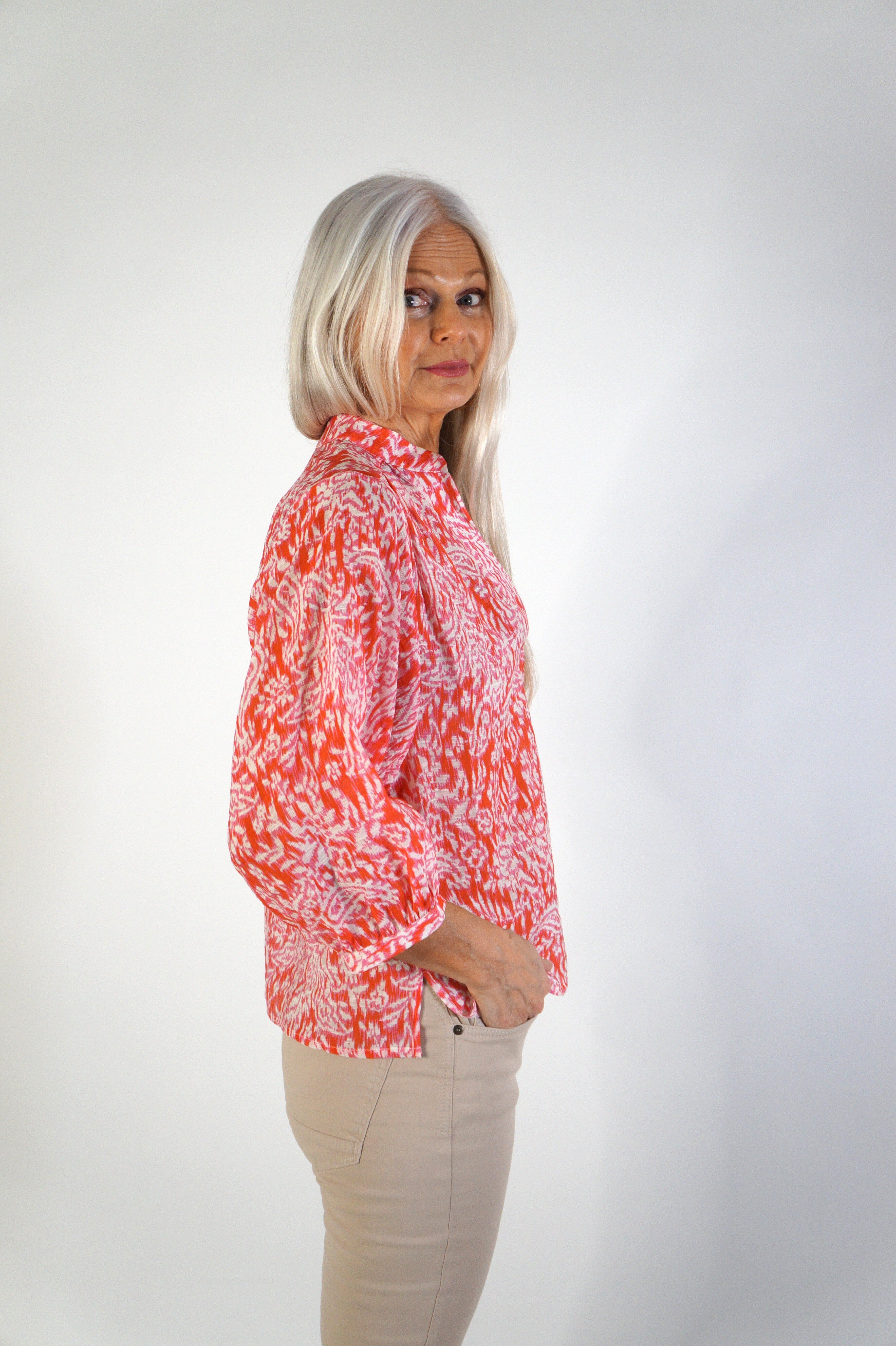 Cheryl blouse - girona pink