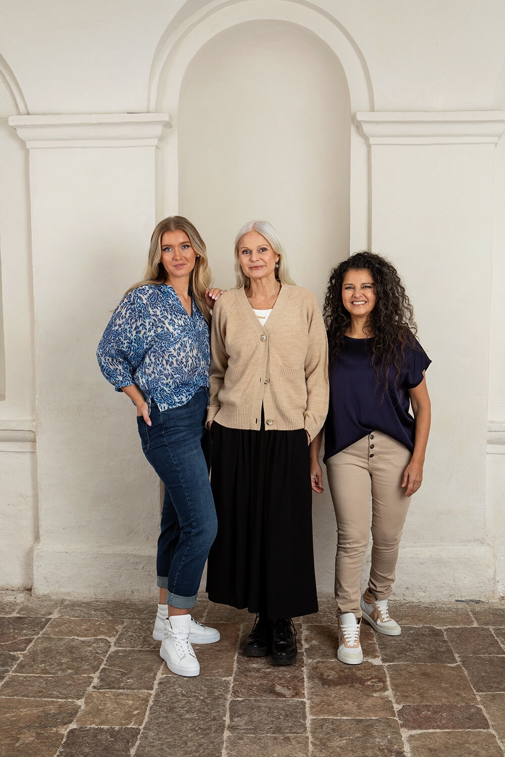Cheryl blouse - girona blue