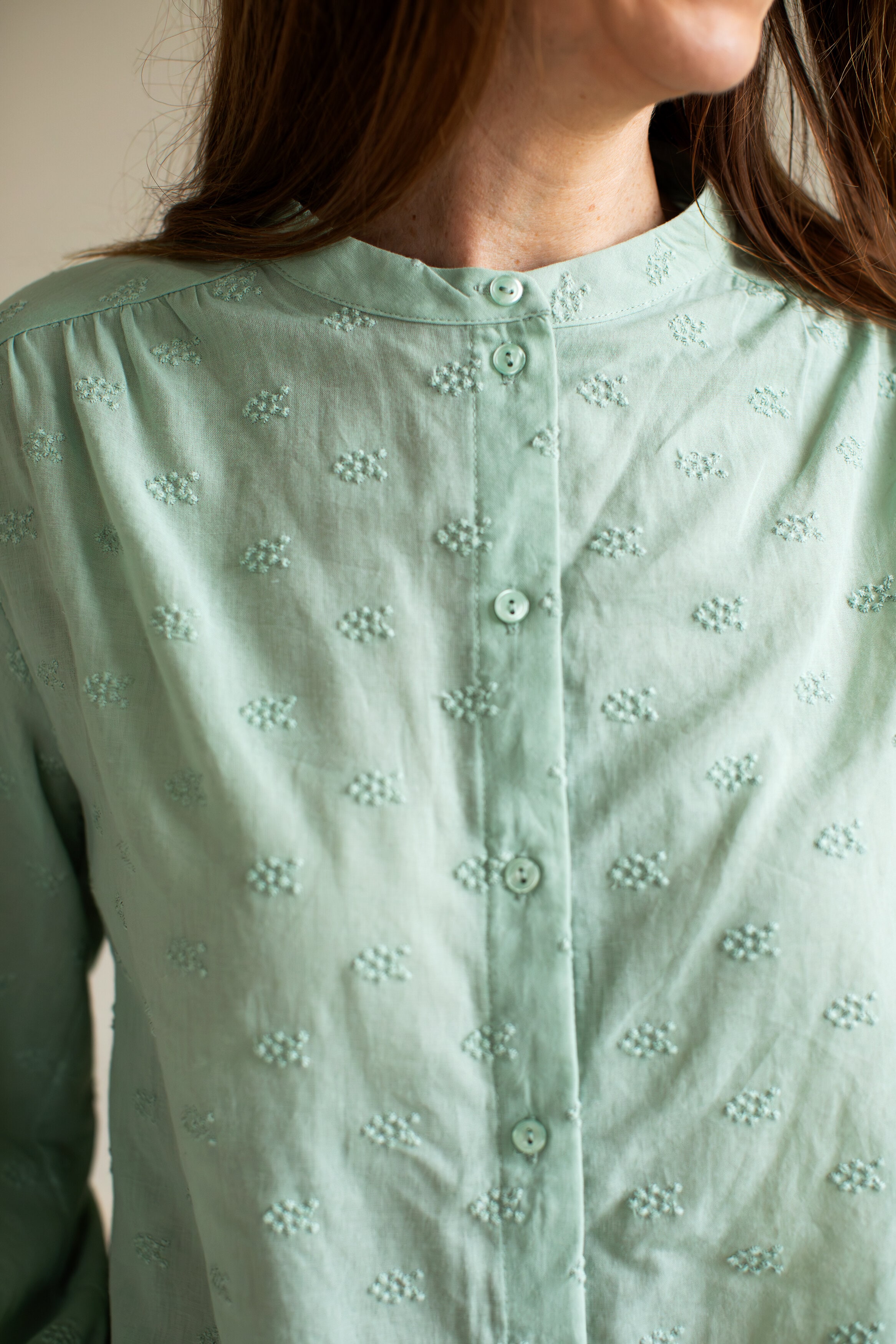 Taylor blouse - cloudy green