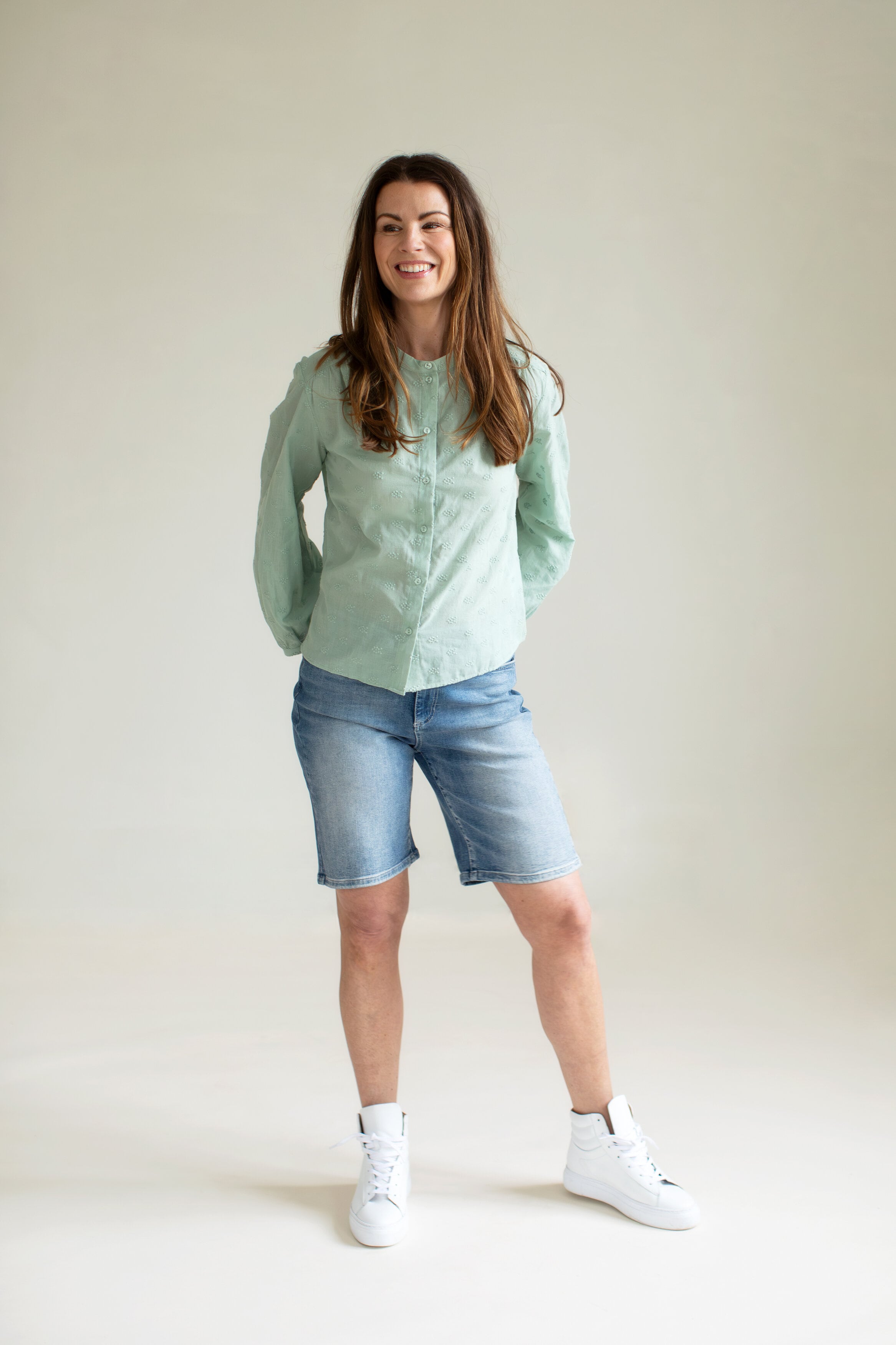 Taylor blouse - cloudy green