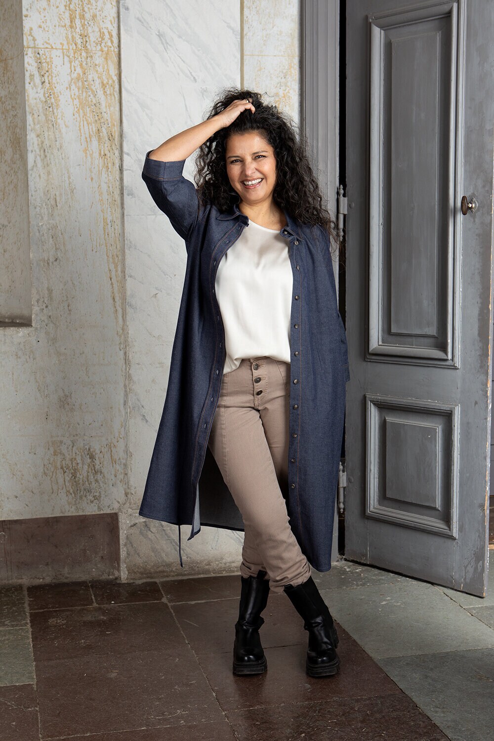 Tilde dress - denim blue