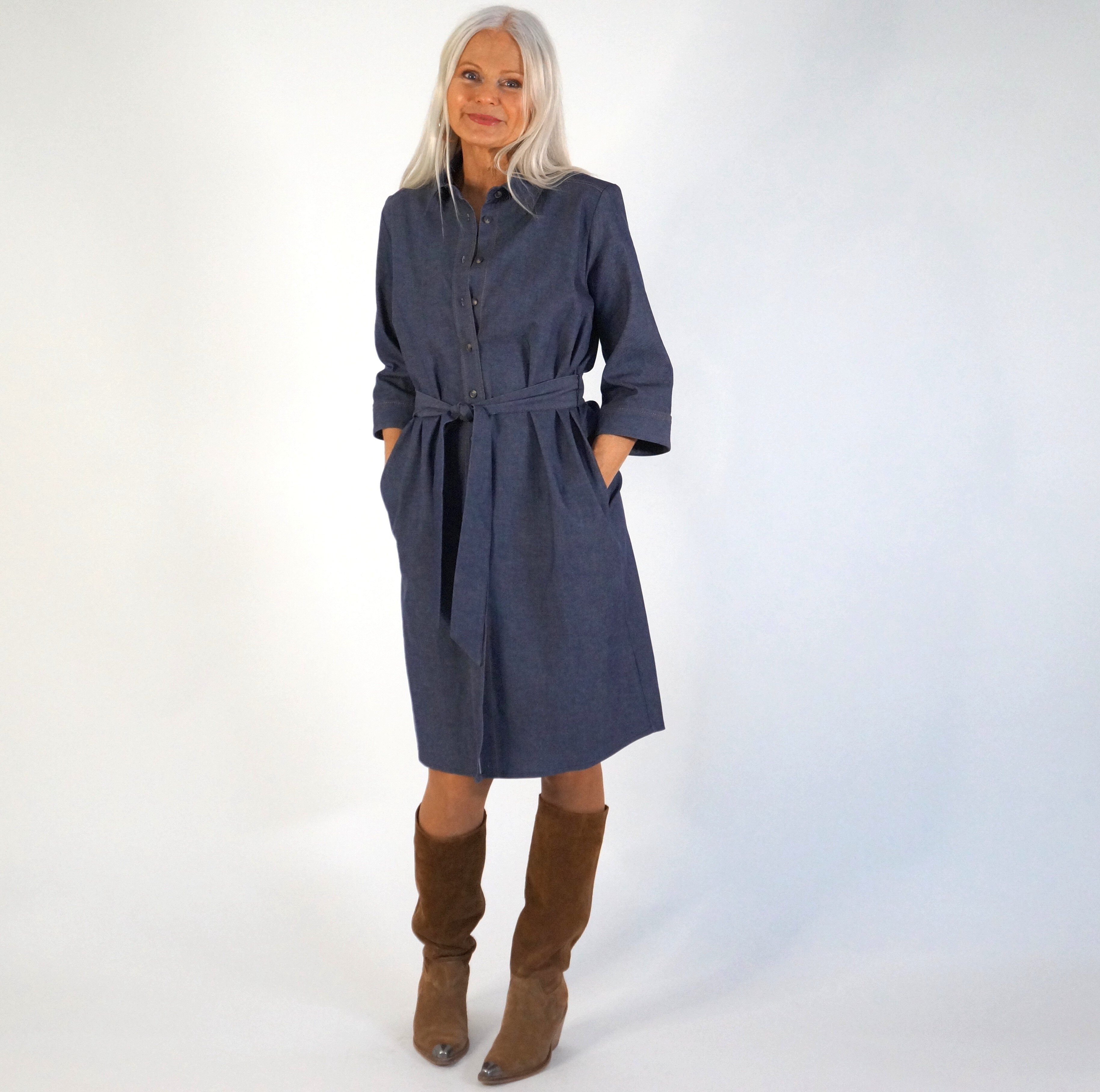 Tilde dress - denim blue