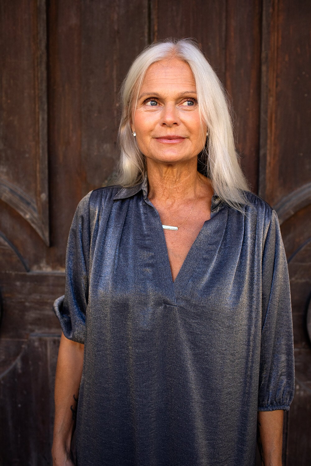 Linda dress - silver grey