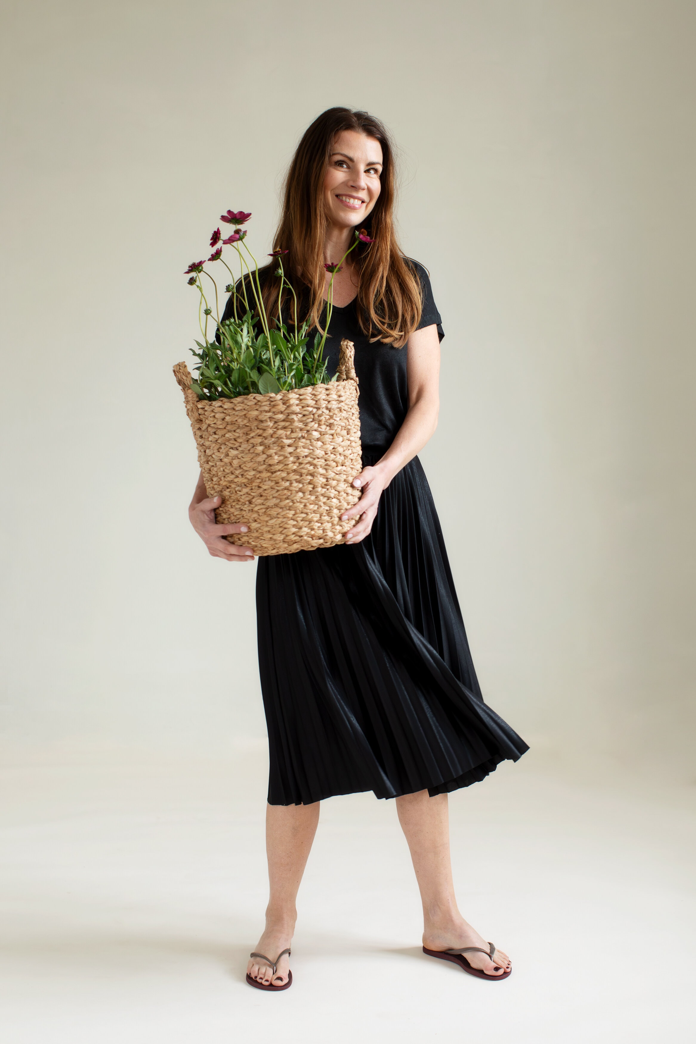 Evelyn skirt - shimmer black