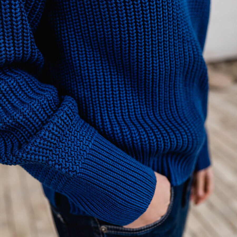 Phrase sweater - mid blue
