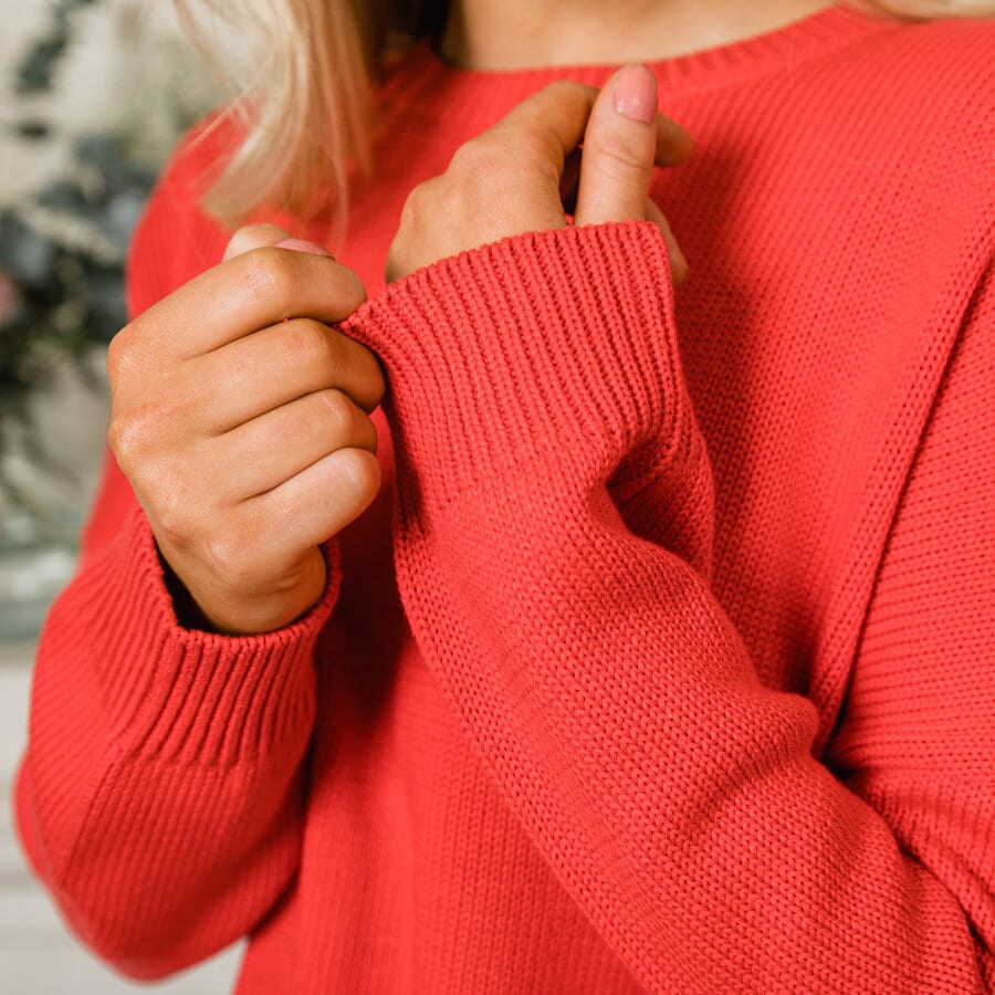 Front sweater - berry