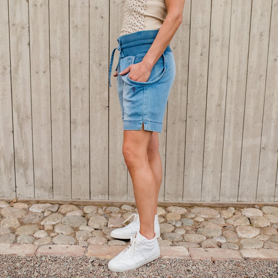 Make a wish jeans shorts - mid blue