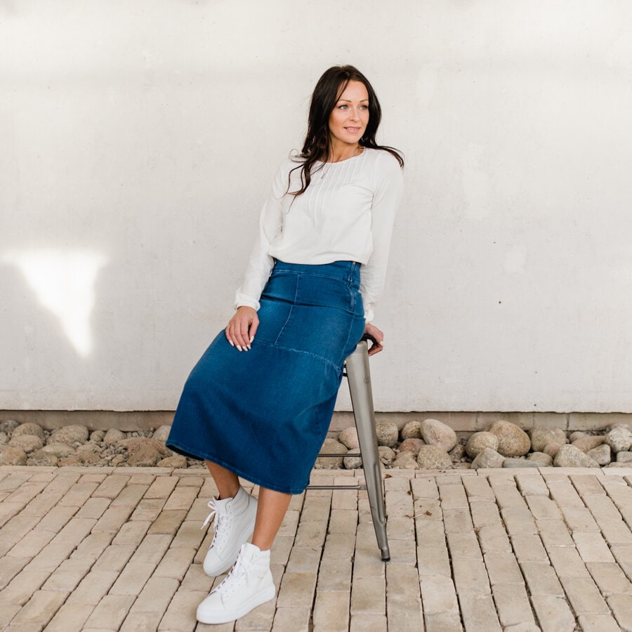 Term jeans skirt - dark blue