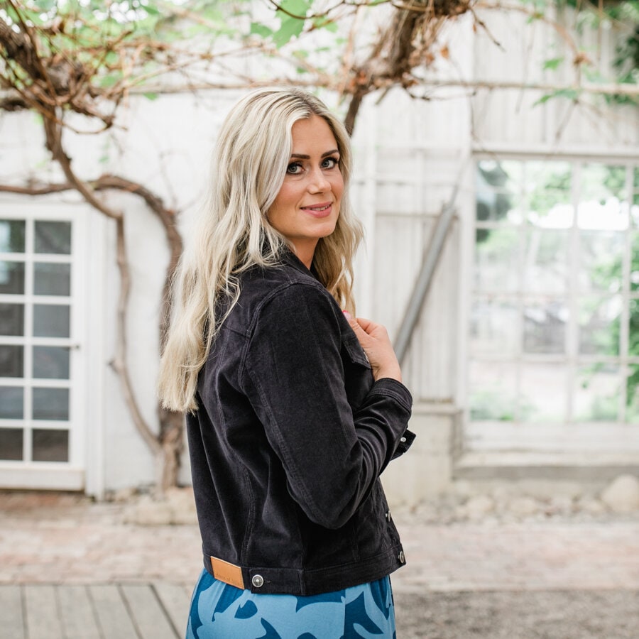 My cord jacket - dark grey