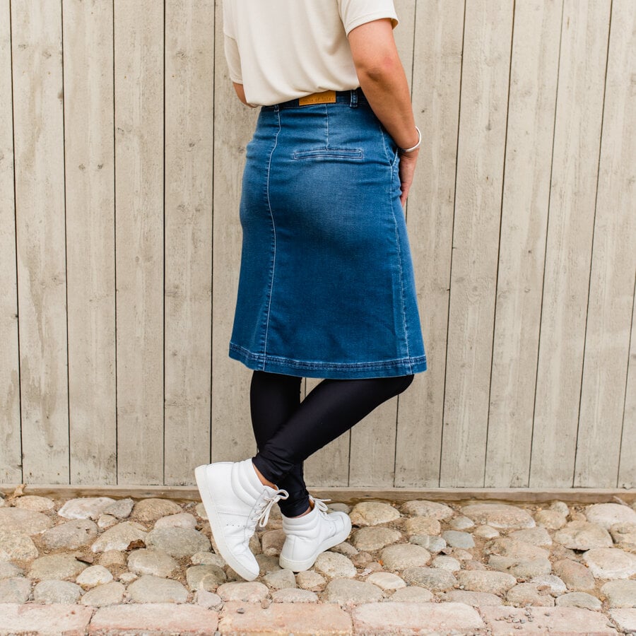 Apart jeans skirt - dark blue