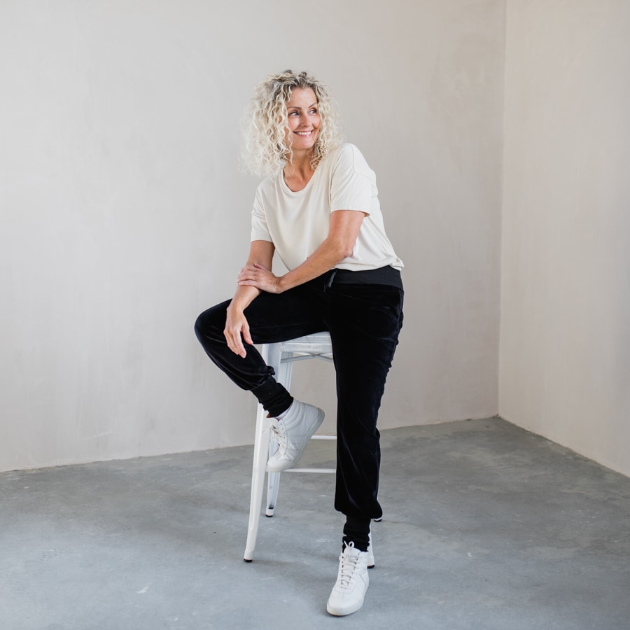 Joy pants - velour black