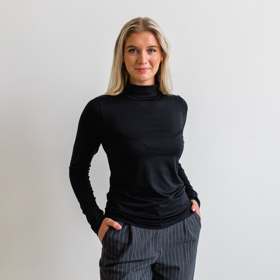 Hey Jude top - black
