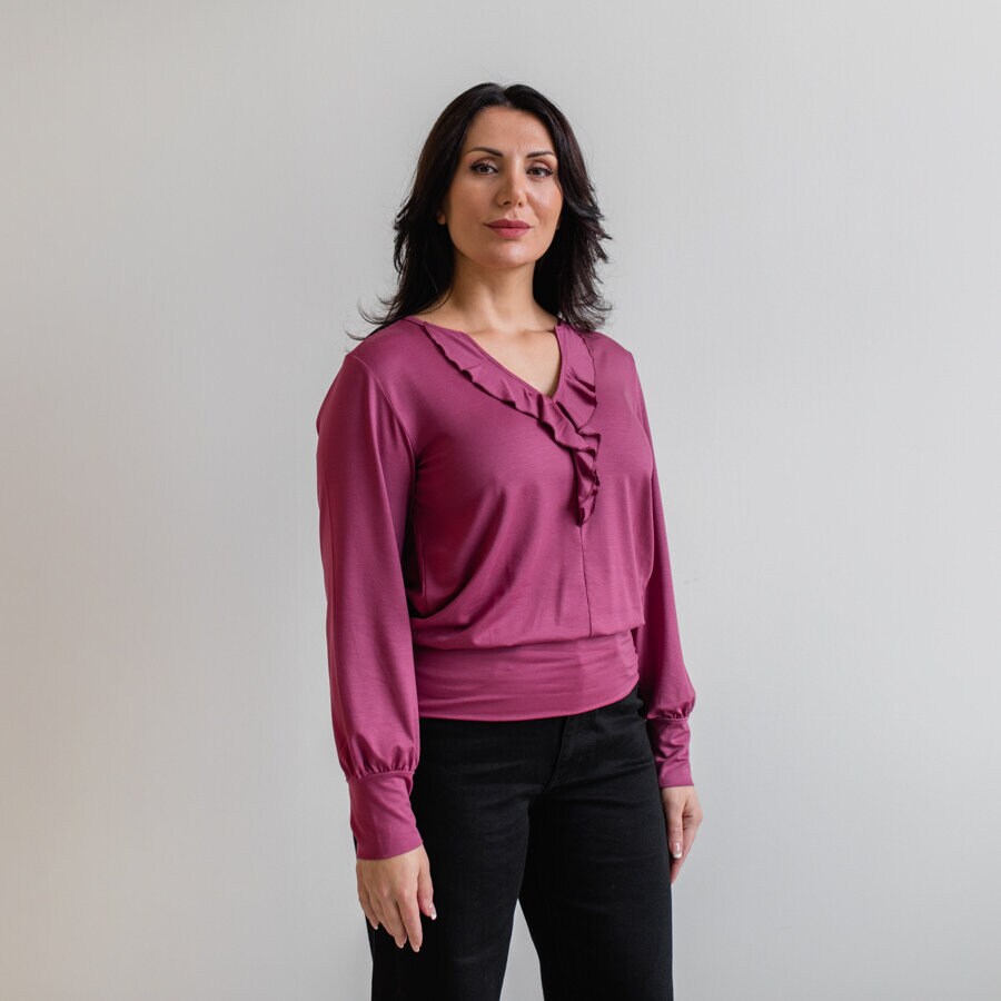 Syrup top - violet rose