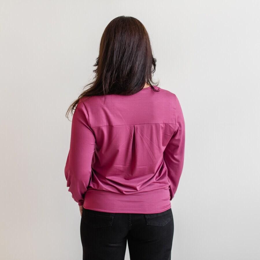 Syrup top - violet rose