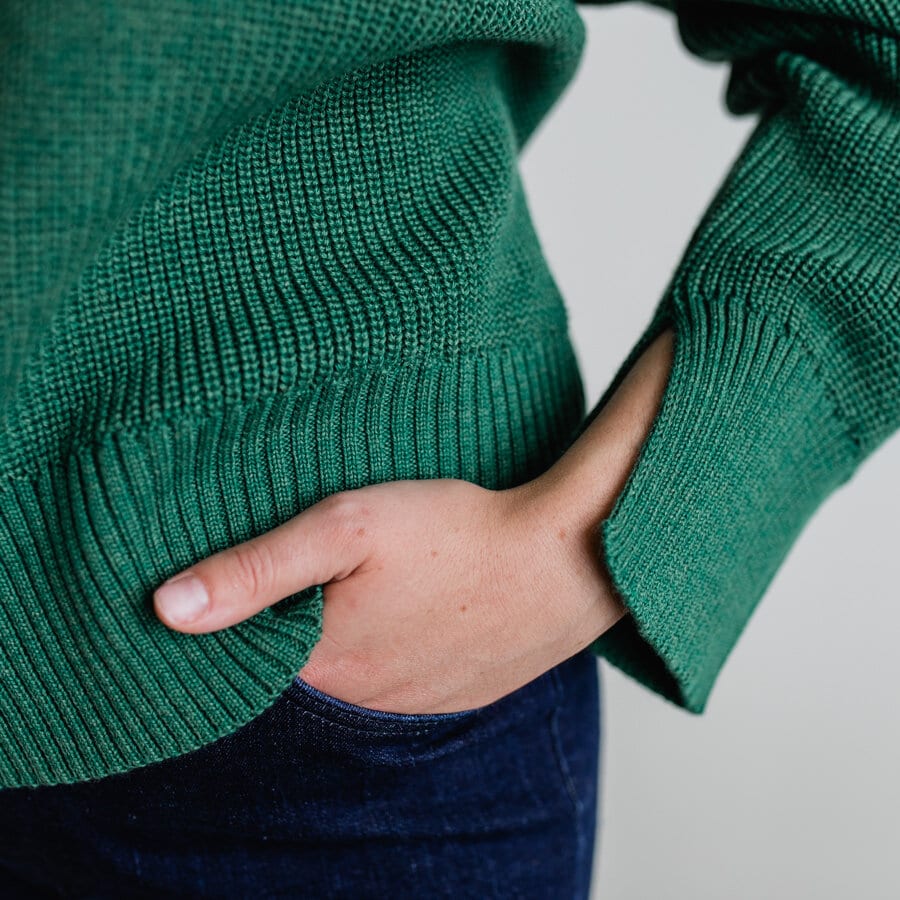 Rebecka knitted - green frost