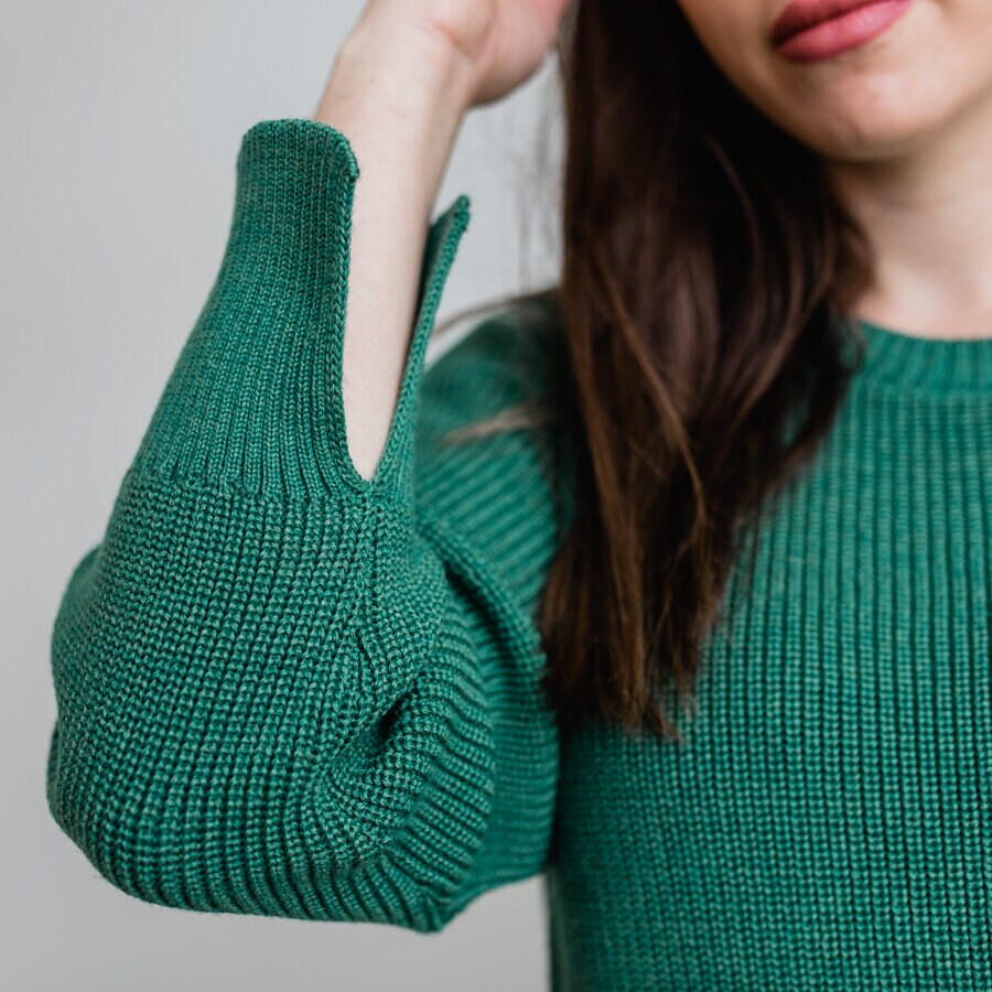 Rebecka knitted - green frost