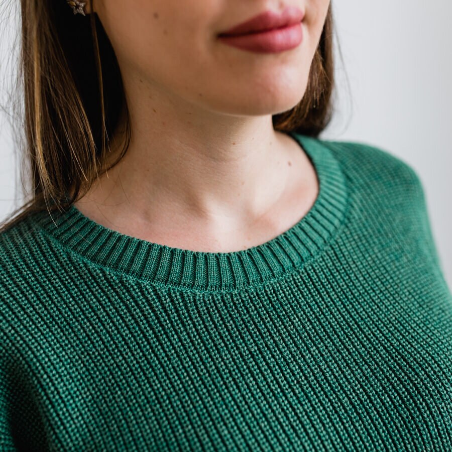 Rebecka knitted - green frost