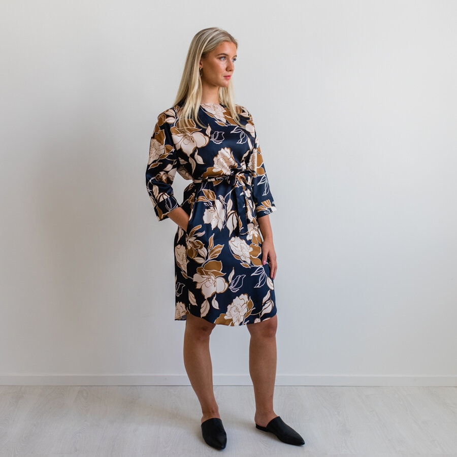 Sophia dress - garden night blue