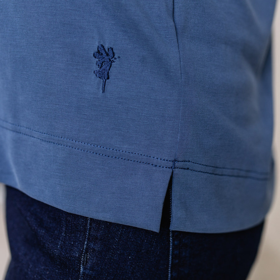Shallow blouse - navy blue