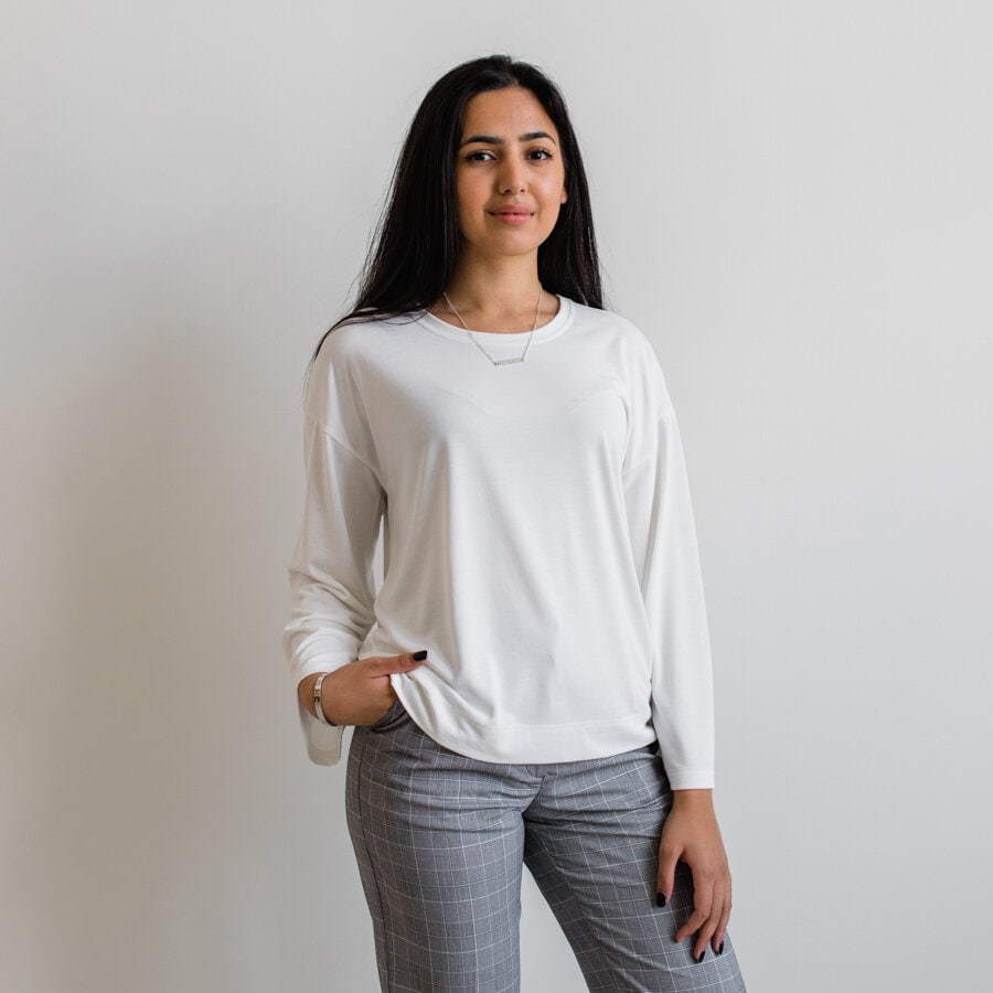 Shallow blouse - soft white