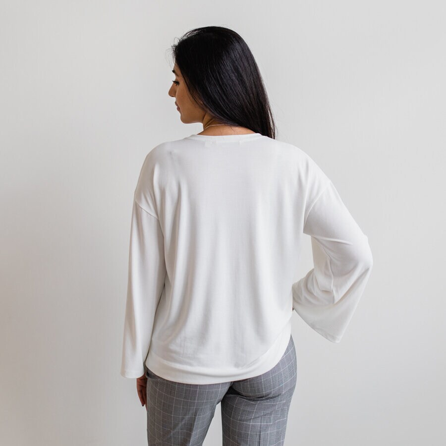Shallow blouse - soft white