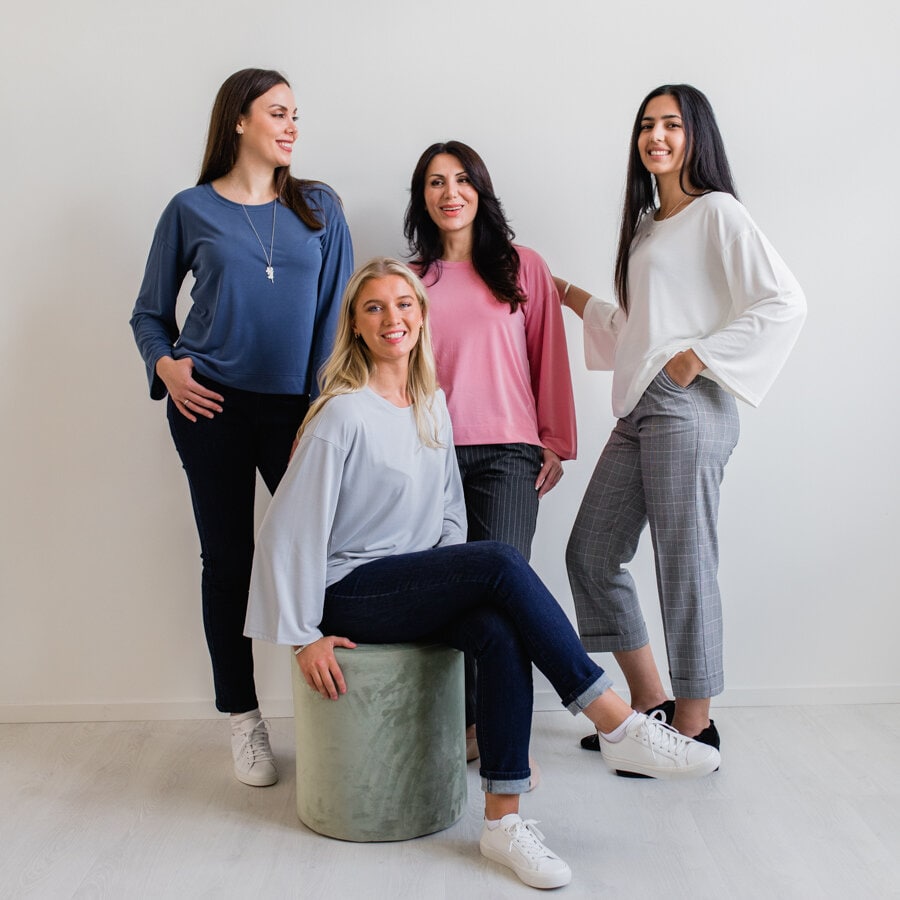 Shallow blouse - grey steel