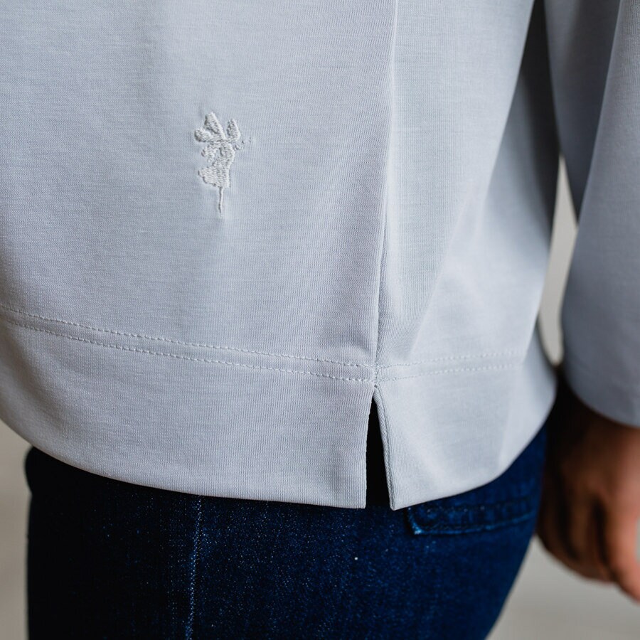 Shallow blouse - grey steel