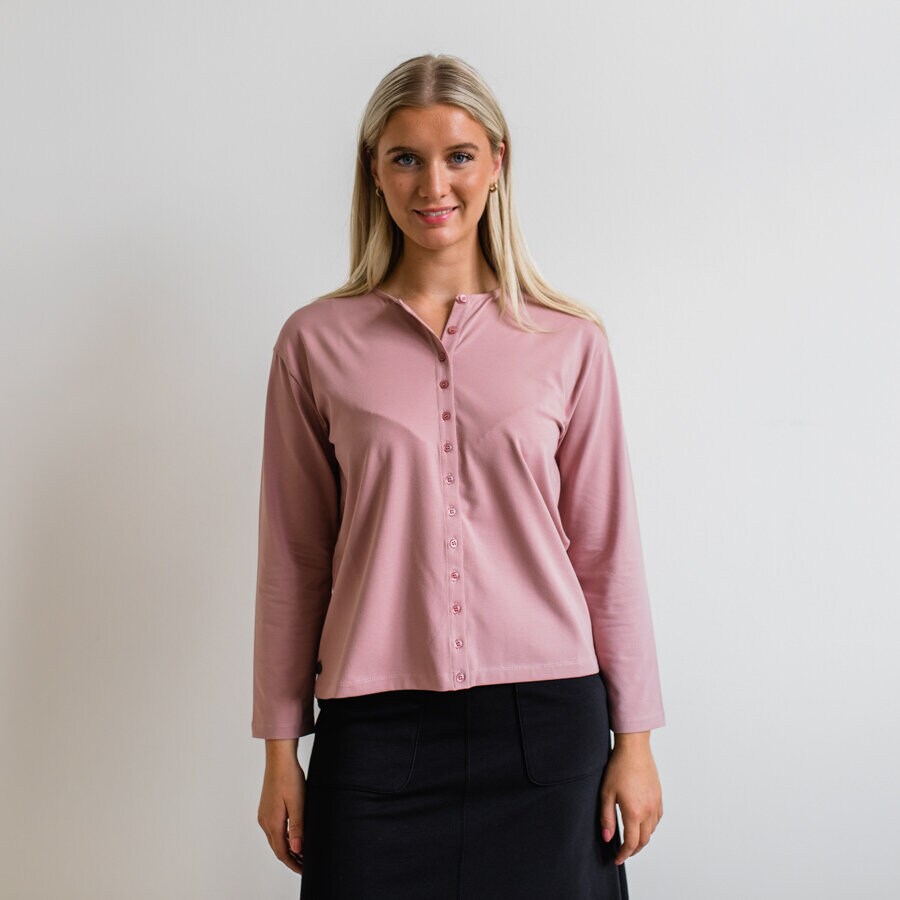 Leona cardigan - pale mauve