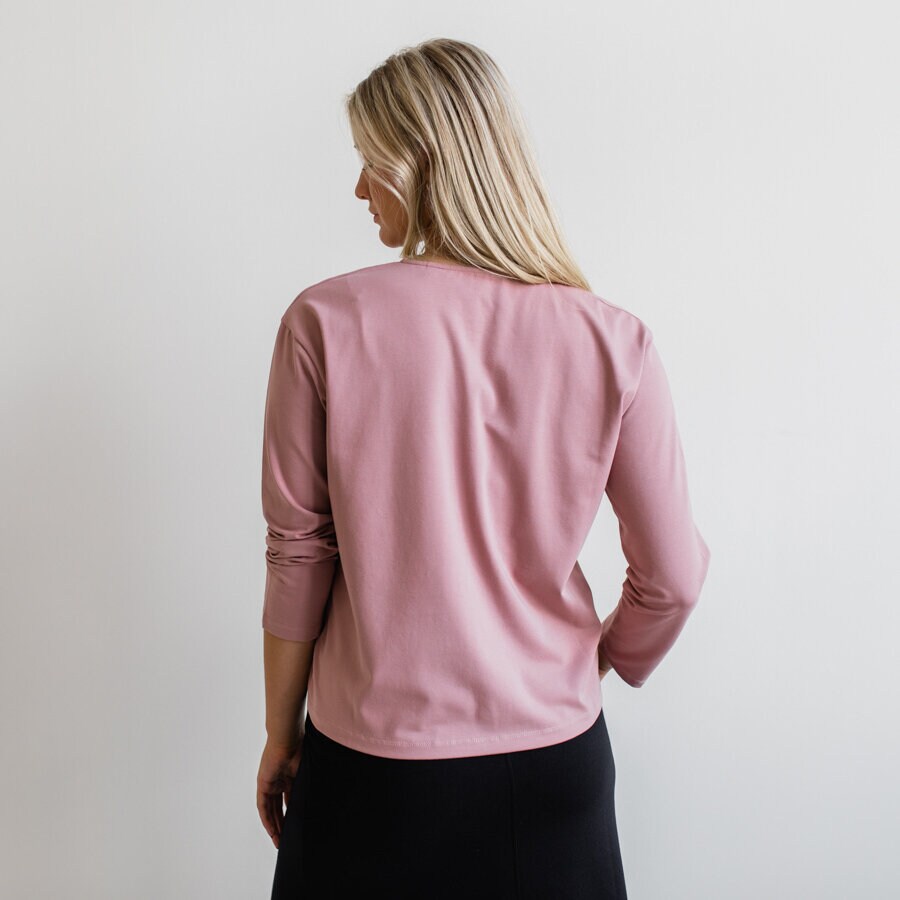 Leona cardigan - pale mauve