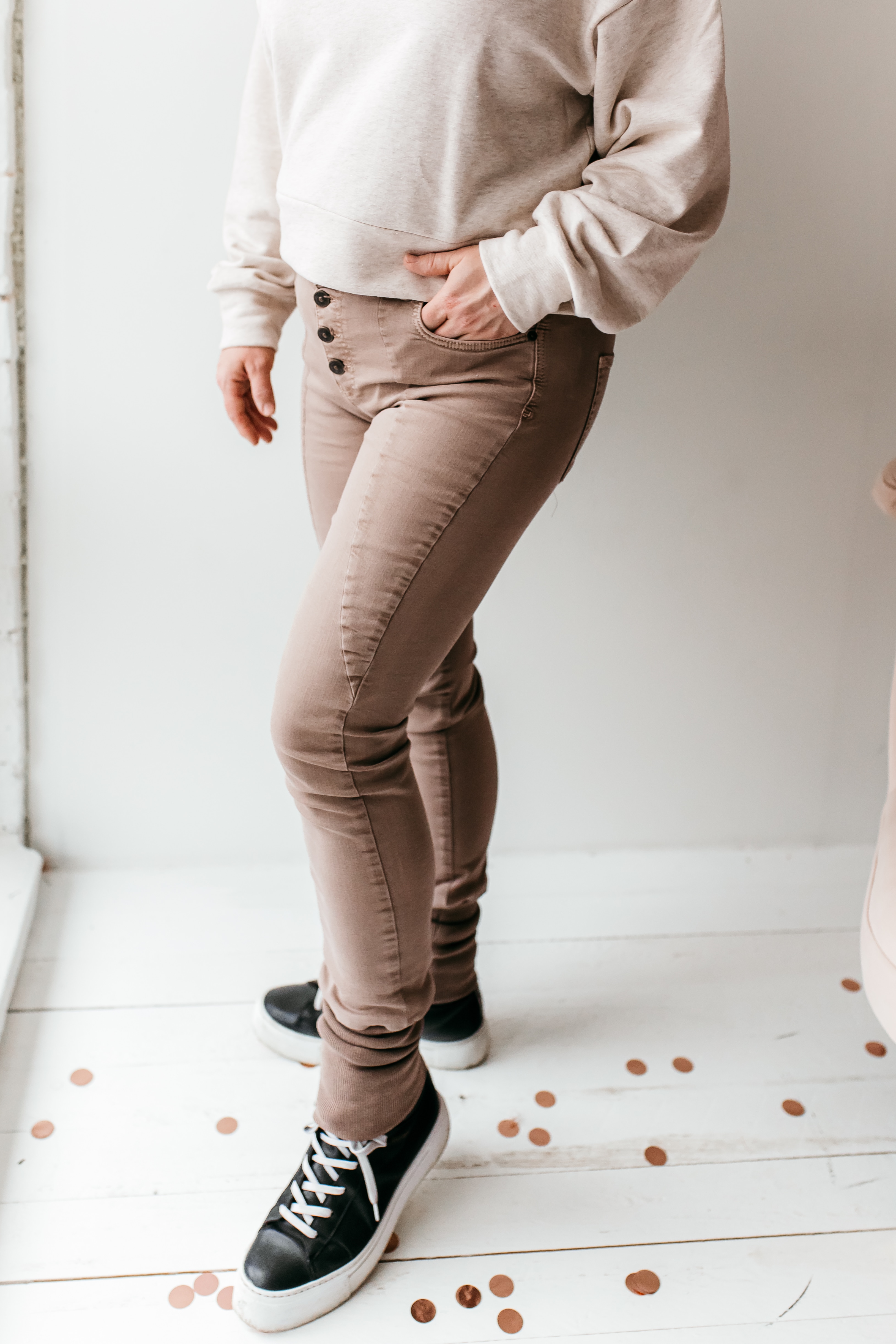 Salvation twill pants - soft taupe