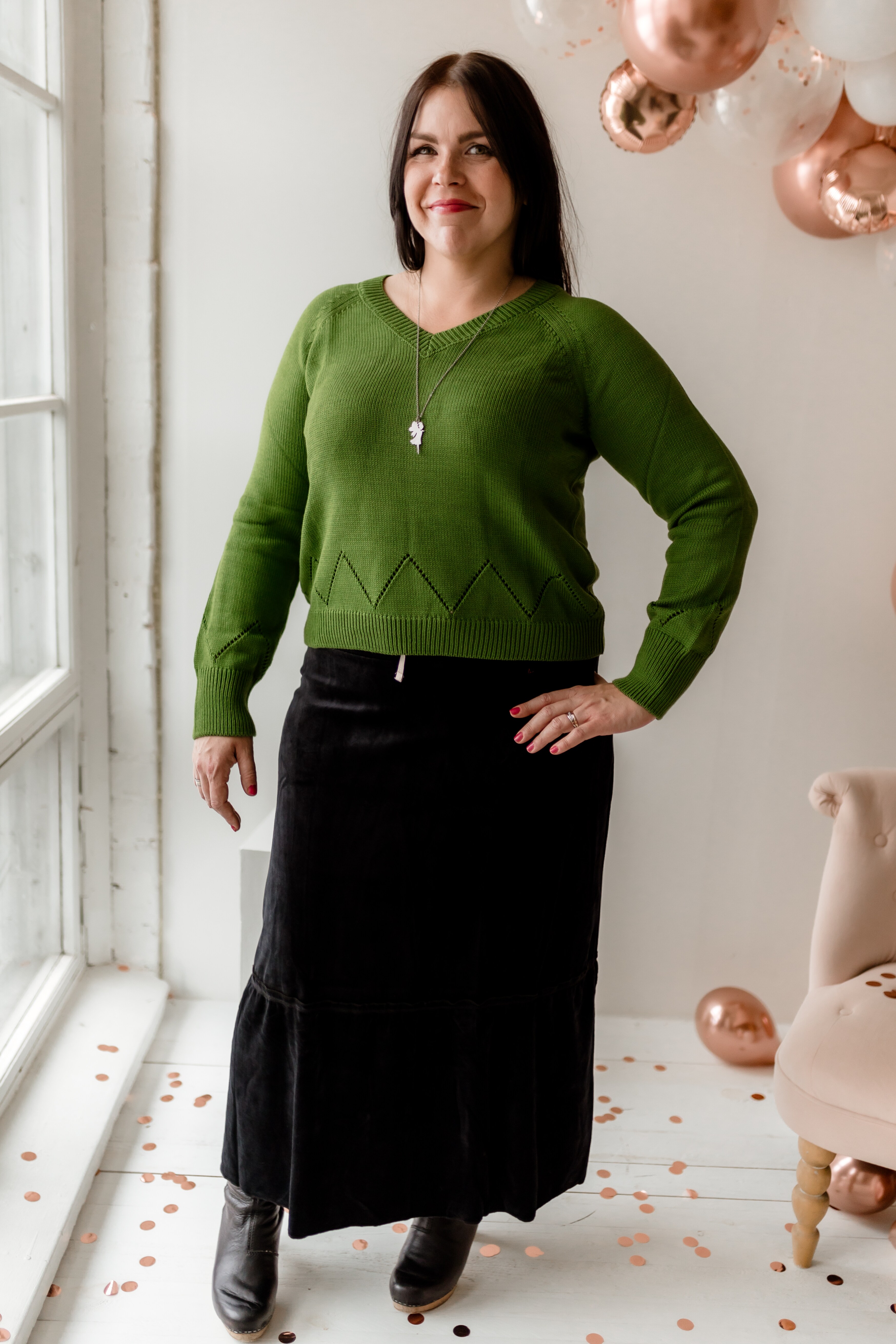 Wonder long skirt - black
