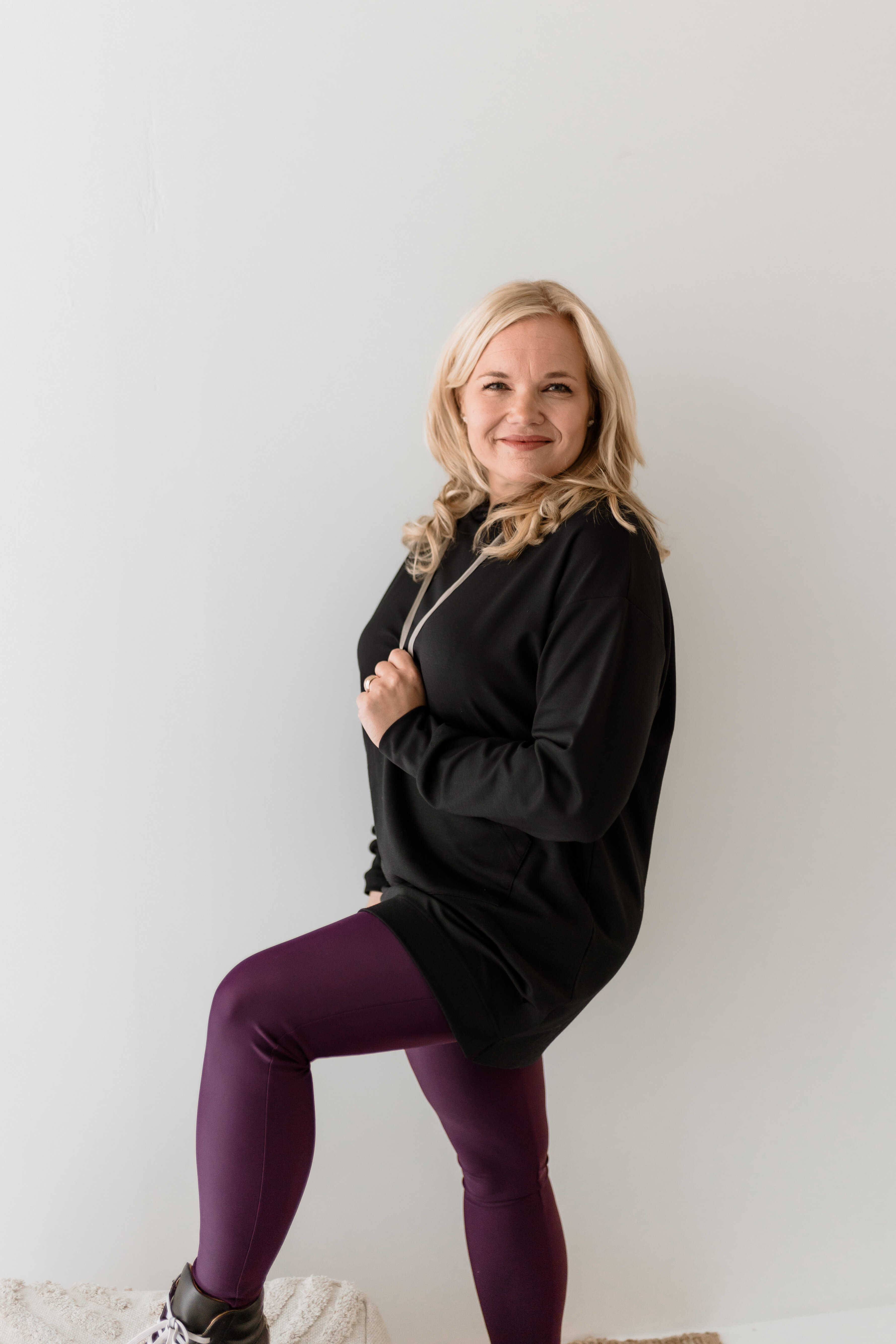 Ice leggings - purple fig
