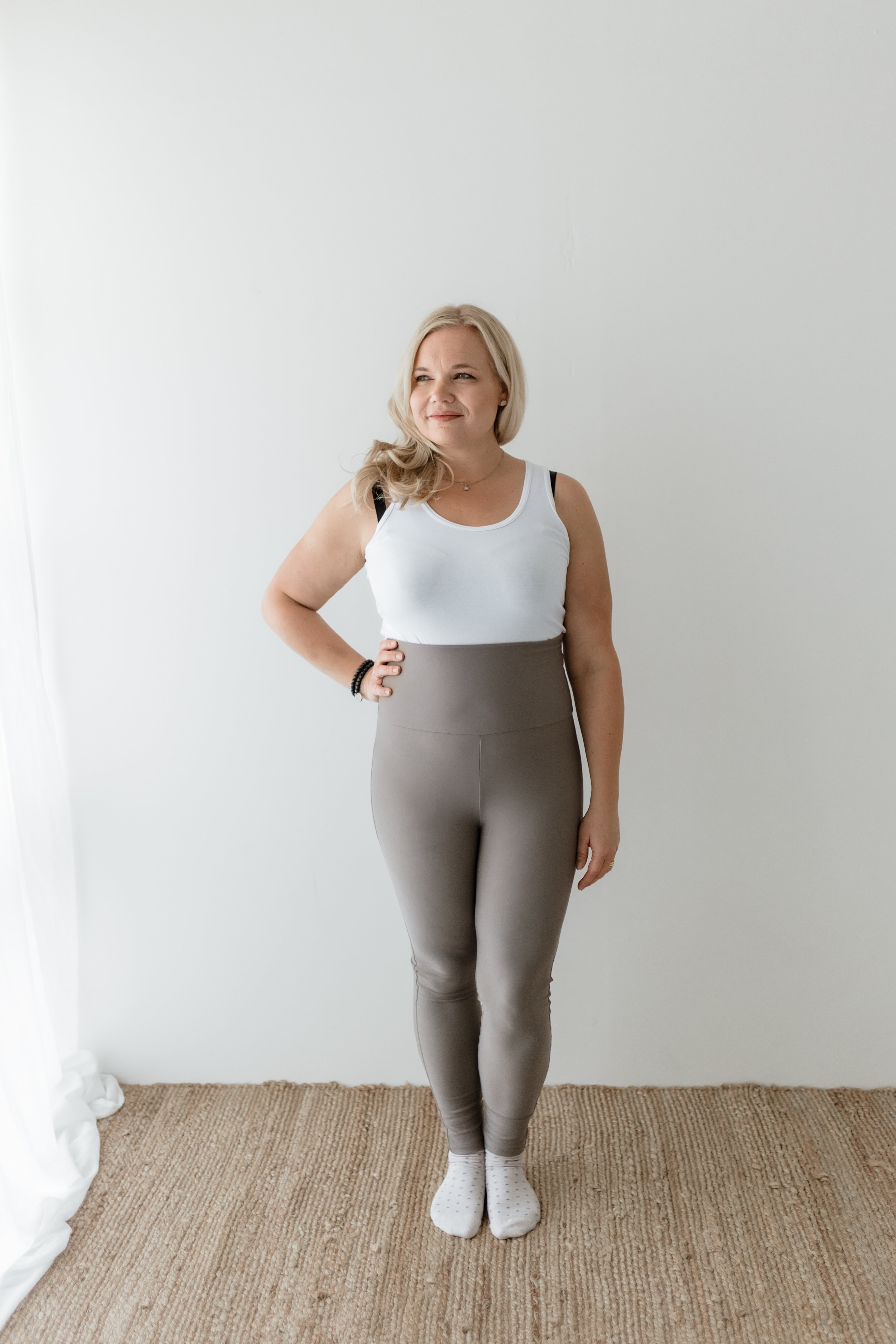 Ice leggings - stone grey