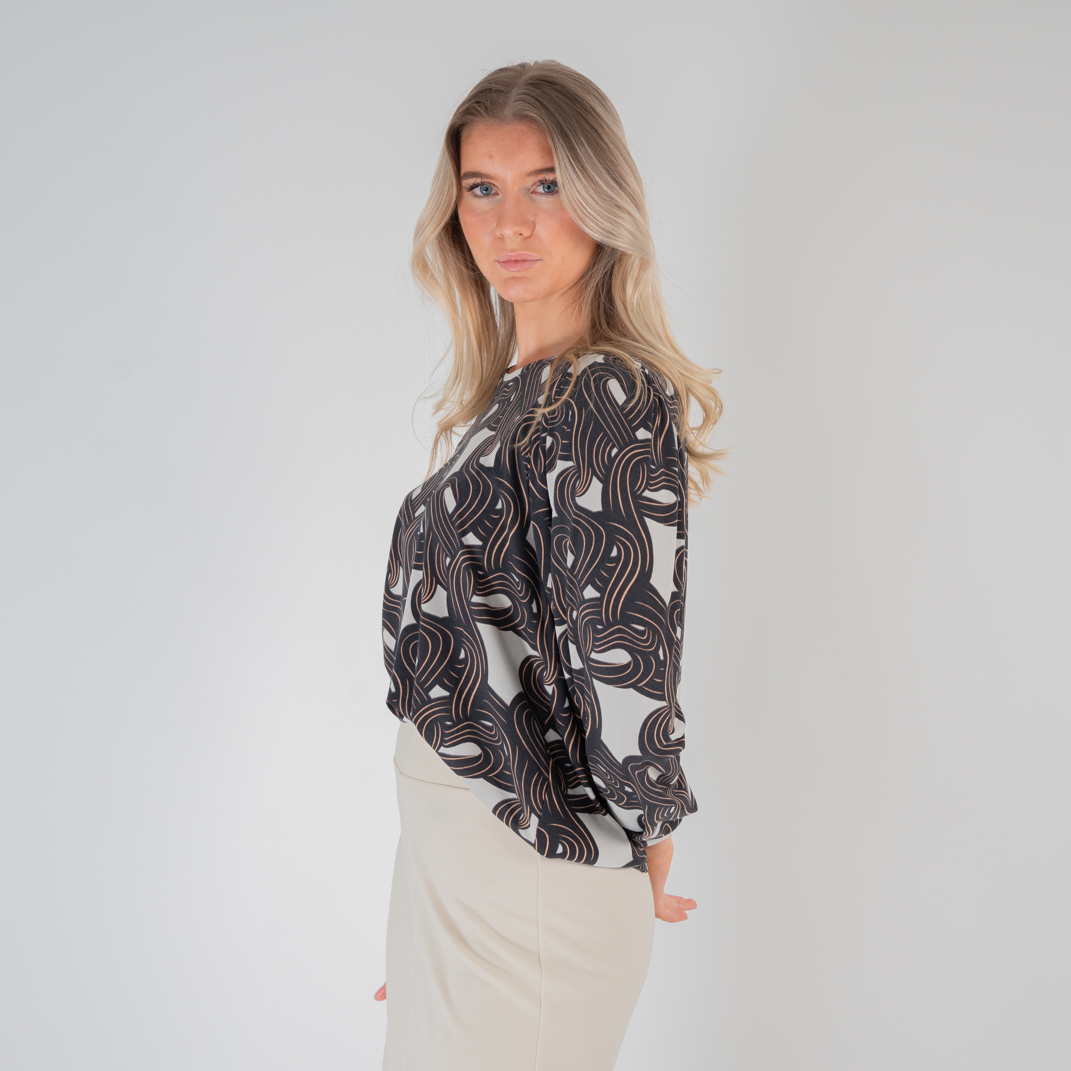 Aimable blouse - chaplet silver moss