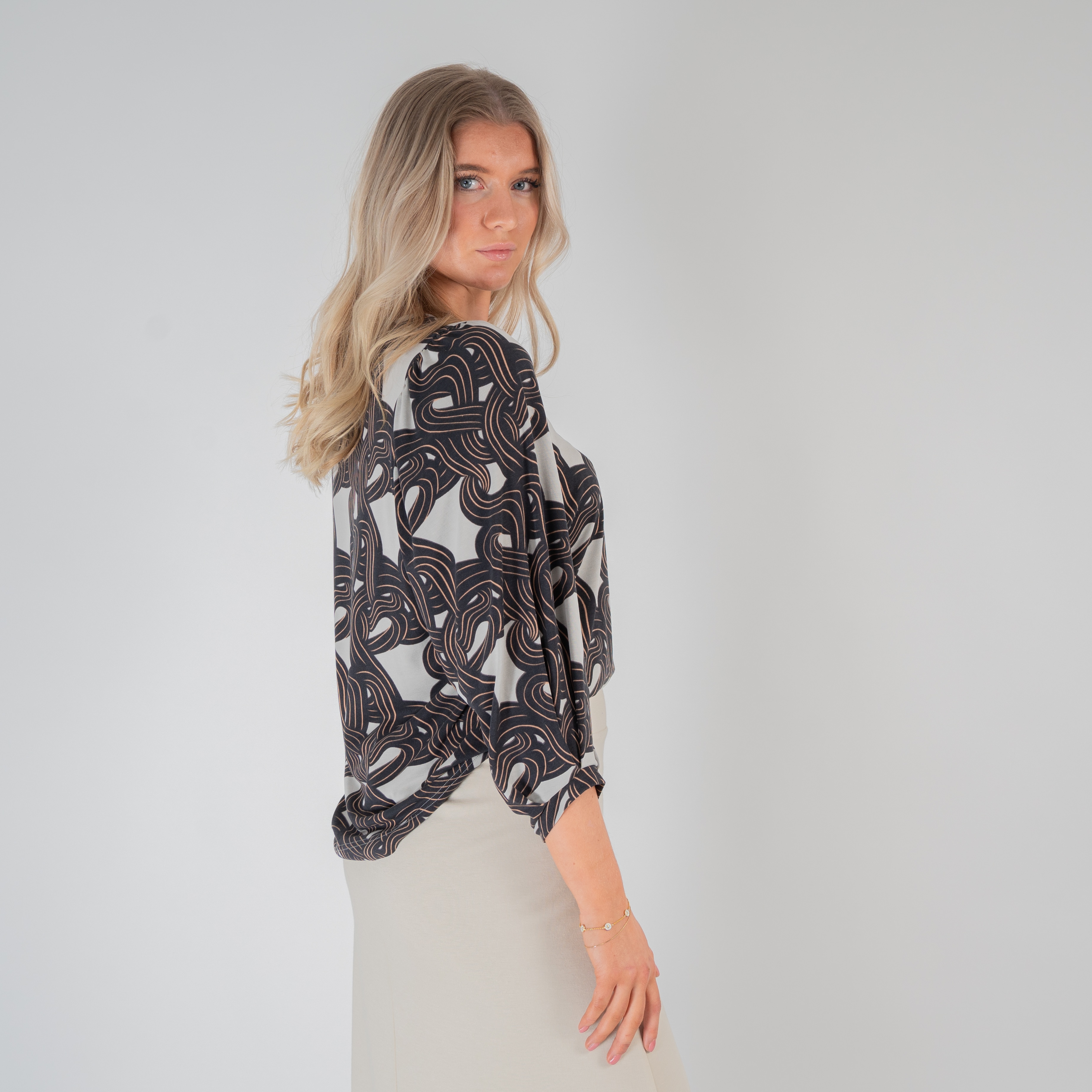 Aimable blouse - chaplet silver moss